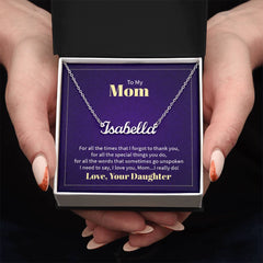 Custom Name Necklace - For Mom From Daughter