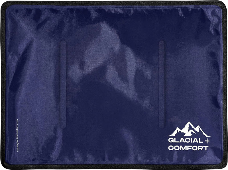 Glacial Comfort Gel Ice Pack for Back Pain - Reusable Cold Pads for Hip, Knee, Shoulder Injuries, Muscle Strains, Migraine & Postpartum Recovery with Flex Technology - After Surgery.