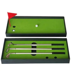 Golf Ball Pen Gift Set With Flag Ballpoint