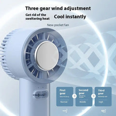 2024 Summer Gadget Handheld Turbo Jet Fan Mini Portable Ice Cold Fan Generation Brushless Motor Wind High Speed Duct Fans Violent Blower